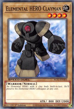 Elemental HERO Clayman [SGX1-ENA03] Common | Exor Games Dartmouth