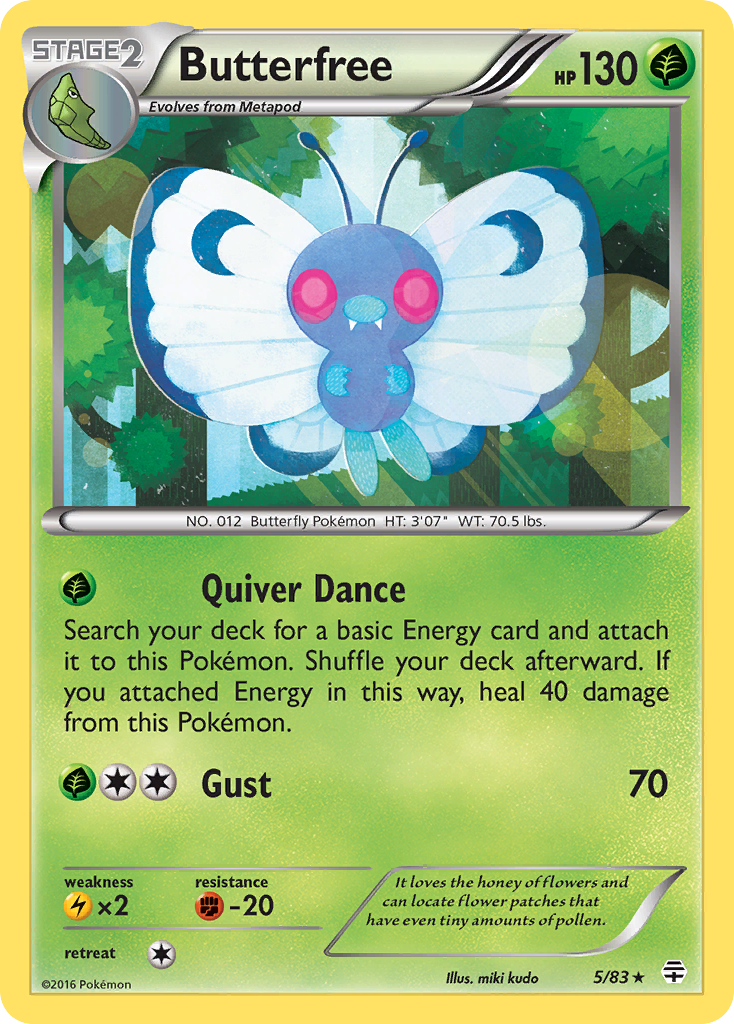 Butterfree (5/83) [XY: Generations] | Exor Games Dartmouth