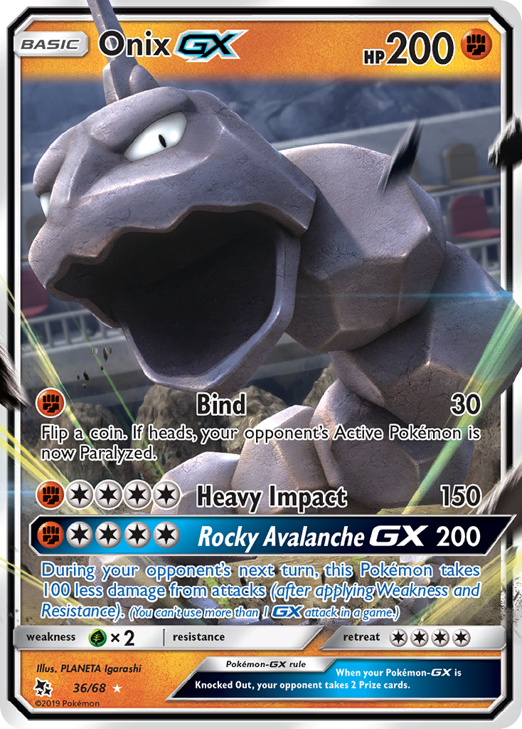 Onix GX (36/68) [Sun & Moon: Hidden Fates] | Exor Games Dartmouth