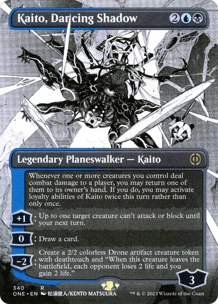 Kaito, Dancing Shadow (Borderless Manga) [Phyrexia: All Will Be One] | Exor Games Dartmouth