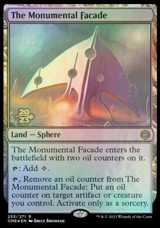 The Monumental Facade [Phyrexia: All Will Be One Prerelease Promos] | Exor Games Dartmouth