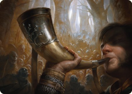 Horn of Gondor Art Card [The Lord of the Rings: Tales of Middle-earth Art Series] | Exor Games Dartmouth