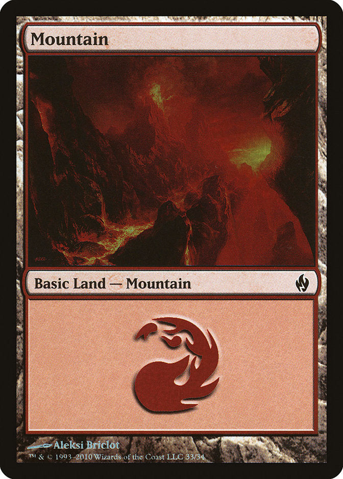 Mountain (33) [Premium Deck Series: Fire and Lightning] | Exor Games Dartmouth