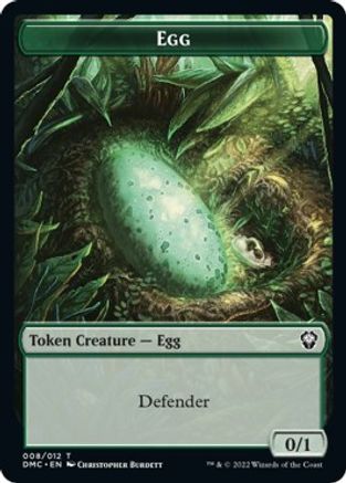 Snake // Egg Double-sided Token [Dominaria United Commander Tokens] | Exor Games Dartmouth