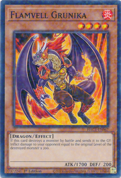 Flamvell Grunika (Duel Terminal) [HAC1-EN067] Common | Exor Games Dartmouth