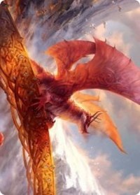 Goldspan Dragon Art Card [Kaldheim: Art Series] | Exor Games Dartmouth