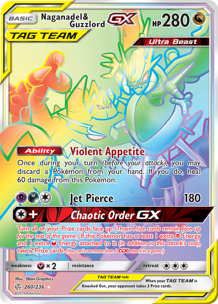 Naganadel & Guzzlord GX (260/236) [Sun & Moon: Cosmic Eclipse] | Exor Games Dartmouth