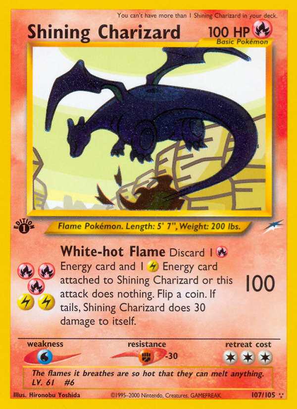 Shining Charizard (107/105) [Neo Destiny 1st Edition] | Exor Games Dartmouth