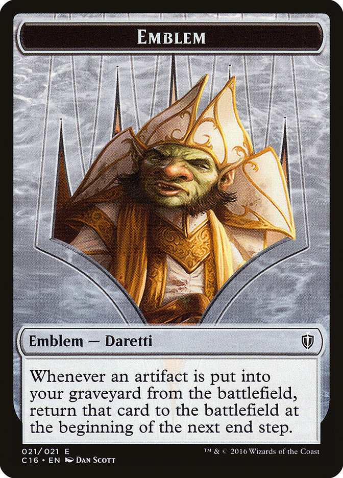 Daretti, Scrap Savant Emblem [Commander 2016 Tokens] | Exor Games Dartmouth