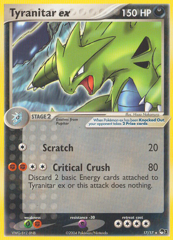 Tyranitar ex (17/17) [POP Series 1] | Exor Games Dartmouth