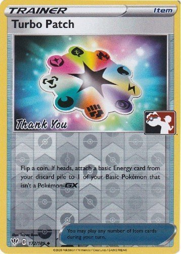 Turbo Patch (172/189) (Pokemon League) [Sword & Shield: Darkness Ablaze] | Exor Games Dartmouth