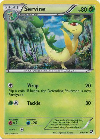 Servine (3/114) (Cracked Ice Holo) [Black & White: Base Set] | Exor Games Dartmouth