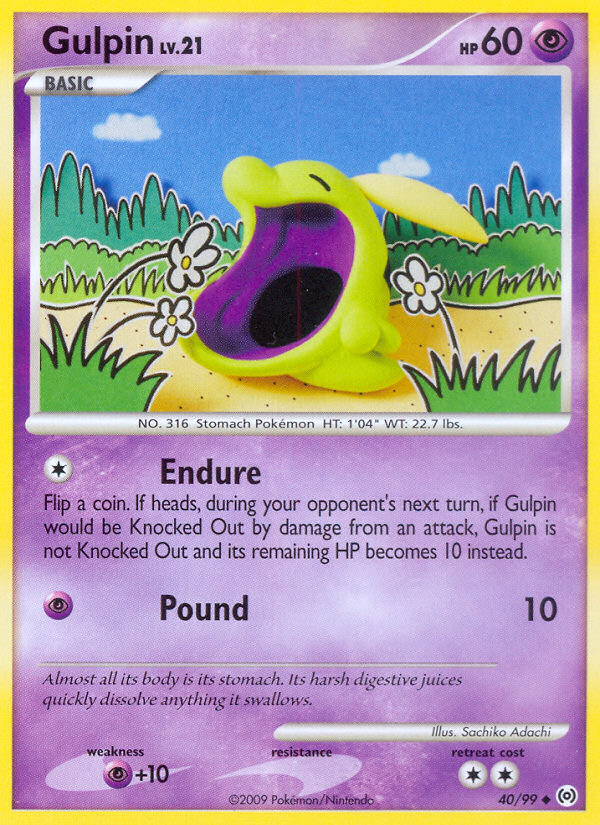 Gulpin (40/99) [Platinum: Arceus] | Exor Games Dartmouth