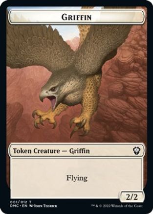 Zombie Knight // Griffin Double-sided Token [Dominaria United Commander Tokens] | Exor Games Dartmouth