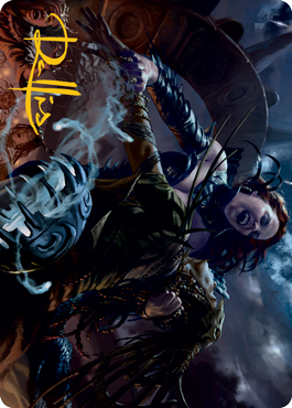 Olivia's Midnight Ambush Art Card (Gold-Stamped Signature) [Innistrad: Midnight Hunt Art Series] | Exor Games Dartmouth