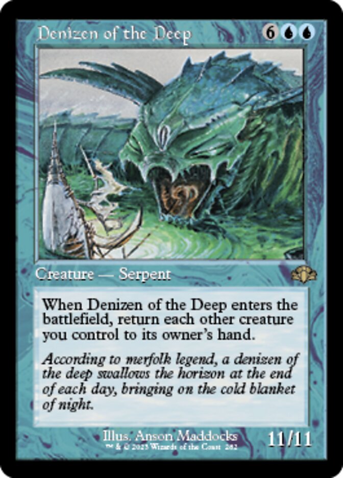 Denizen of the Deep (Retro) [Dominaria Remastered] | Exor Games Dartmouth