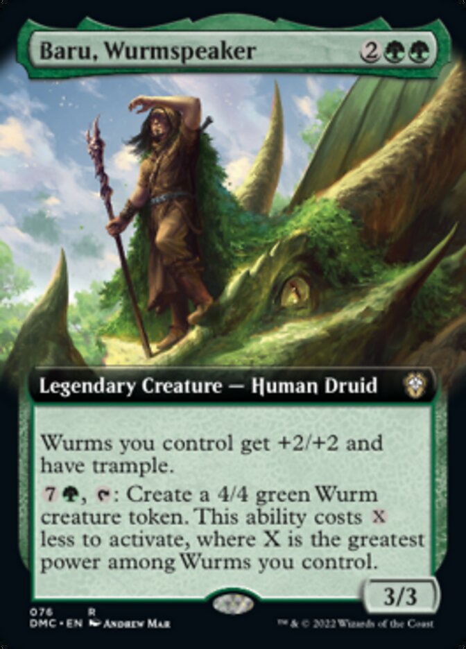 Baru, Wurmspeaker (Extended Art) [Dominaria United Commander] | Exor Games Dartmouth