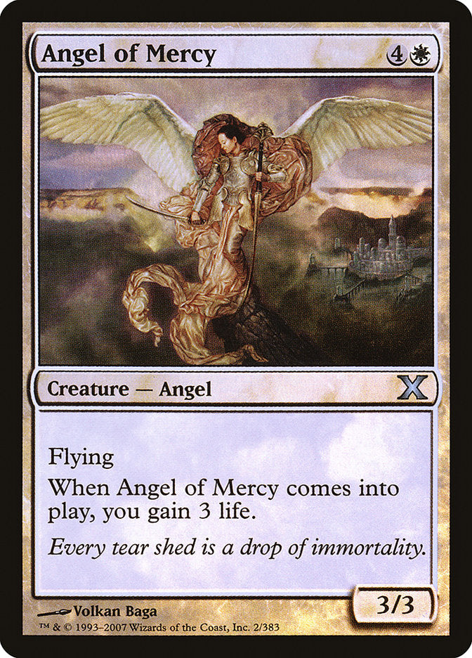 Angel of Mercy (Premium Foil) [Tenth Edition] | Exor Games Dartmouth