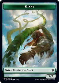 Giant // Food (18) Double-sided Token [Throne of Eldraine Tokens] | Exor Games Dartmouth