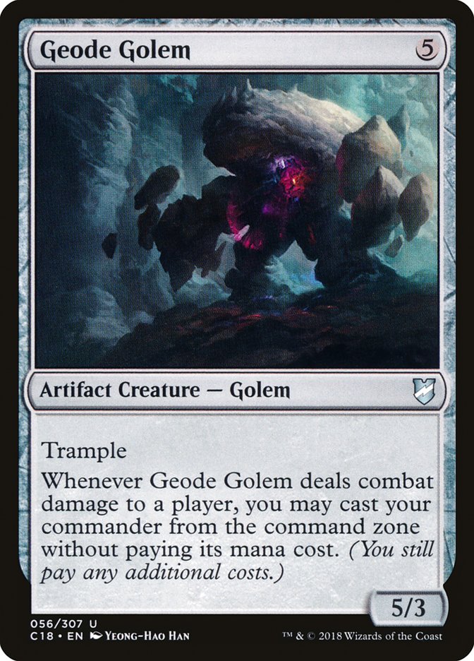 Geode Golem [Commander 2018] | Exor Games Dartmouth