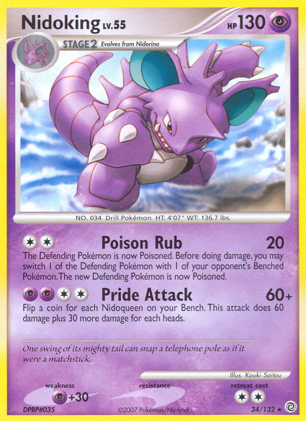 Nidoking (34/132) [Diamond & Pearl: Secret Wonders] | Exor Games Dartmouth