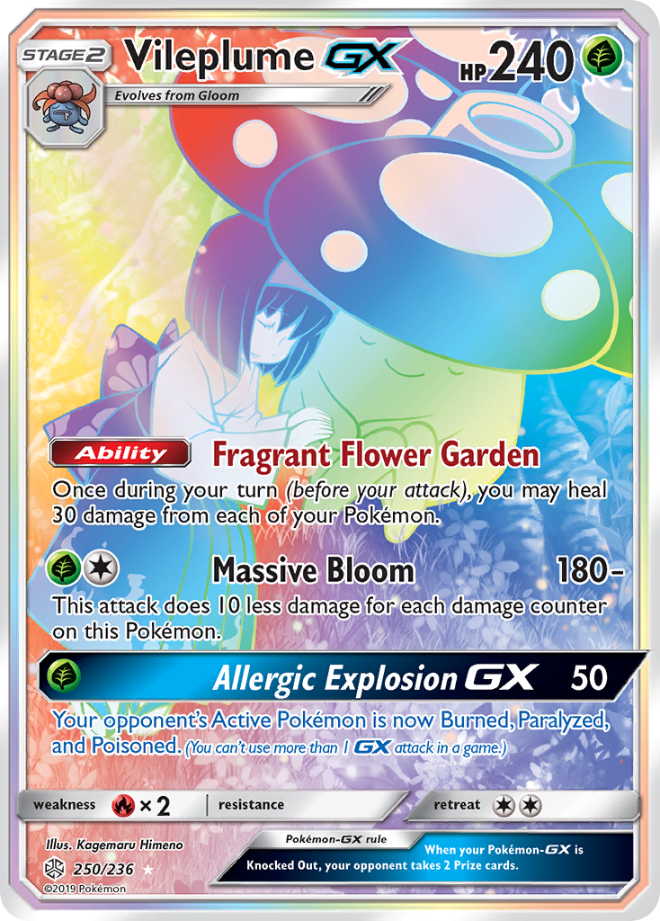 Vileplume GX (250/236) [Sun & Moon: Cosmic Eclipse] | Exor Games Dartmouth