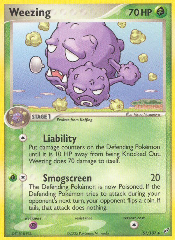 Weezing (51/107) [EX: Deoxys] | Exor Games Dartmouth