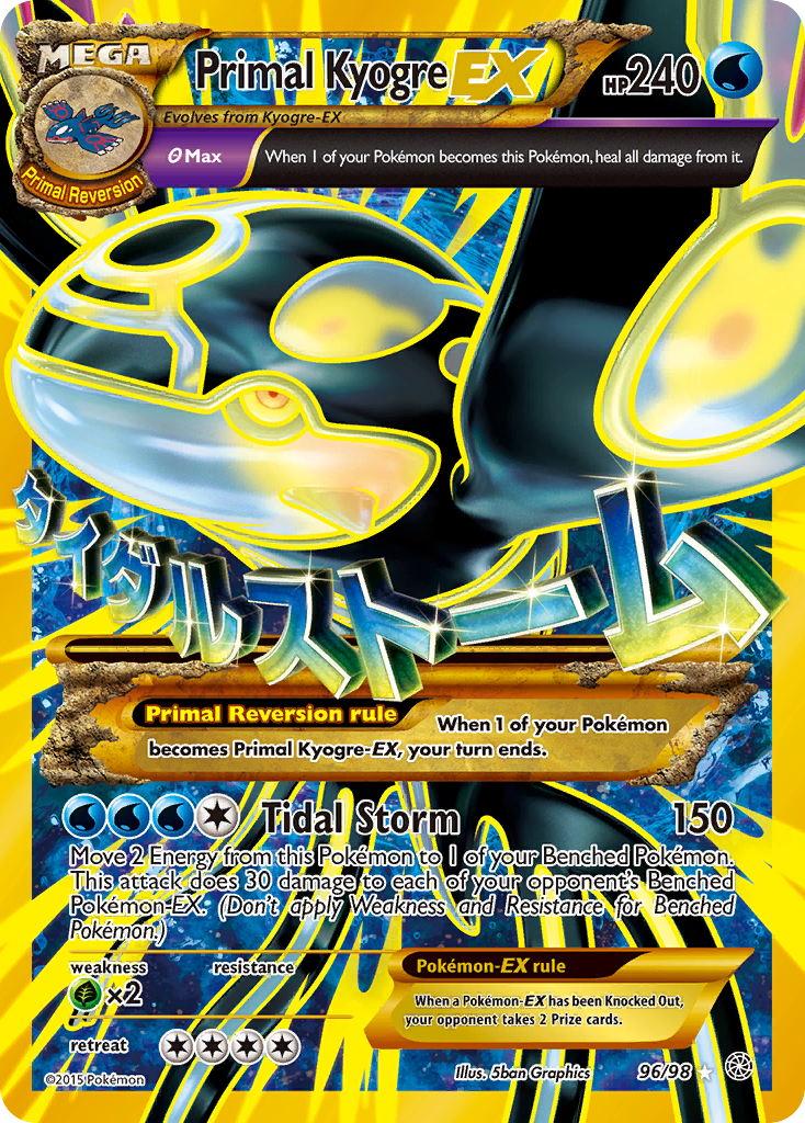 Primal Kyogre EX (96/98) [XY: Ancient Origins] | Exor Games Dartmouth