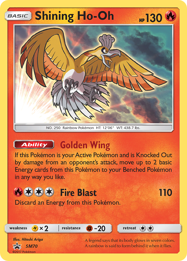 Shining Ho-Oh (SM70) [Sun & Moon: Black Star Promos] | Exor Games Dartmouth