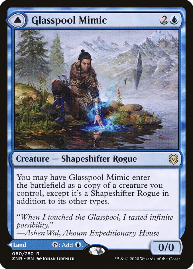 Glasspool Mimic // Glasspool Shore [Zendikar Rising] | Exor Games Dartmouth