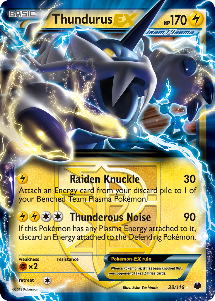 Thundurus EX (38/116) [Black & White: Plasma Freeze] | Exor Games Dartmouth