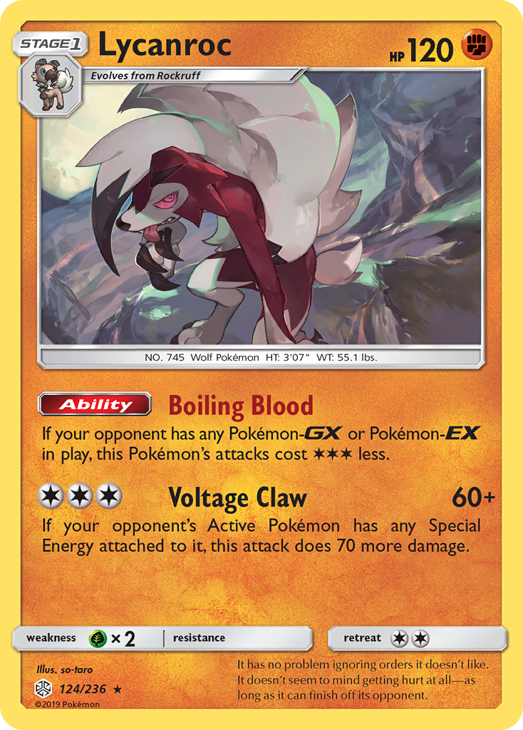 Lycanroc (124/236) [Sun & Moon: Cosmic Eclipse] | Exor Games Dartmouth