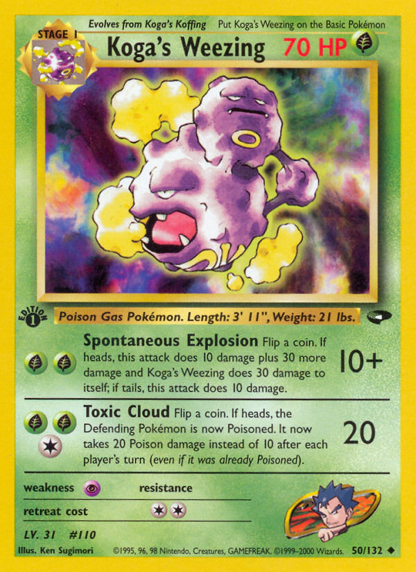 Koga's Weezing (50/132) [Gym Challenge 1st Edition] | Exor Games Dartmouth