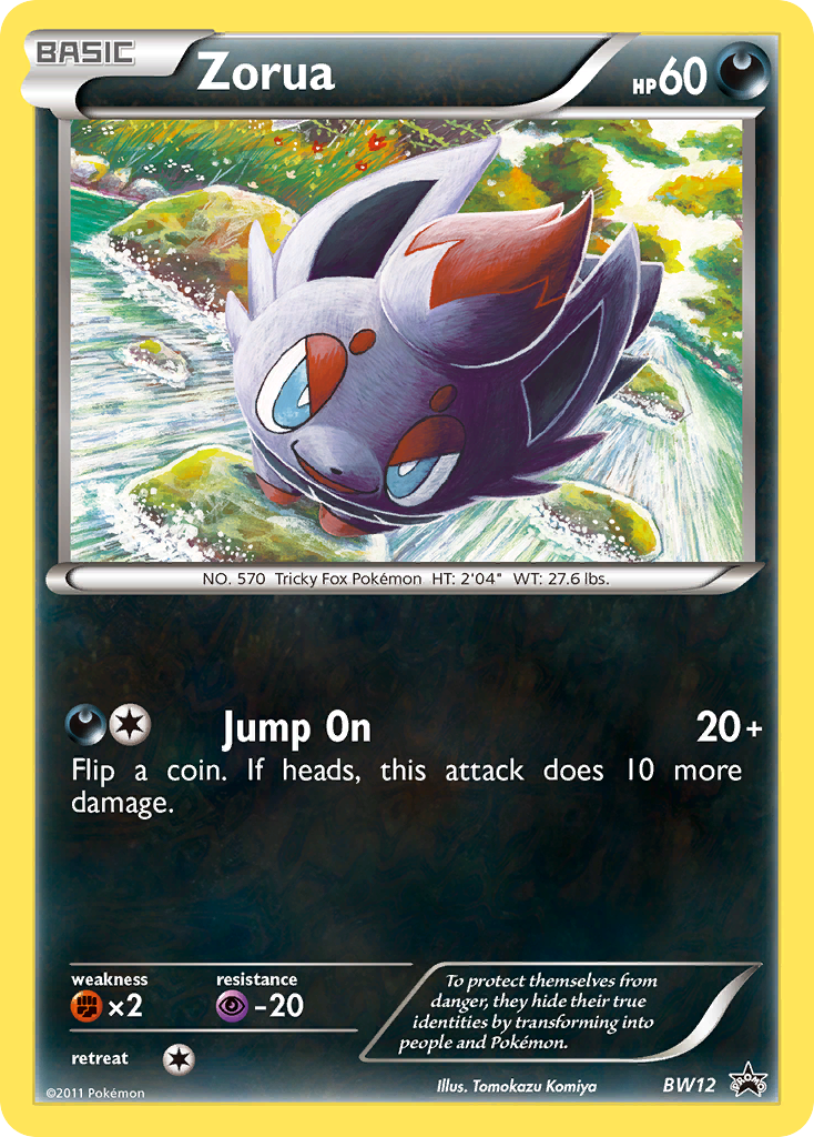 Zorua (BW12) [Black & White: Black Star Promos] | Exor Games Dartmouth