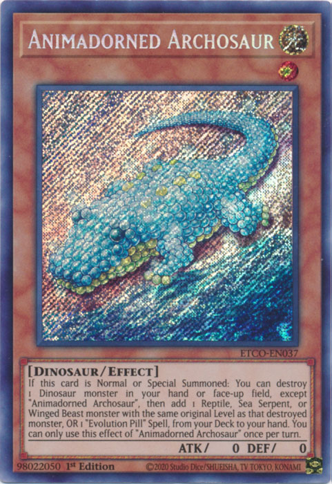 Animadorned Archosaur [ETCO-EN037] Secret Rare | Exor Games Dartmouth