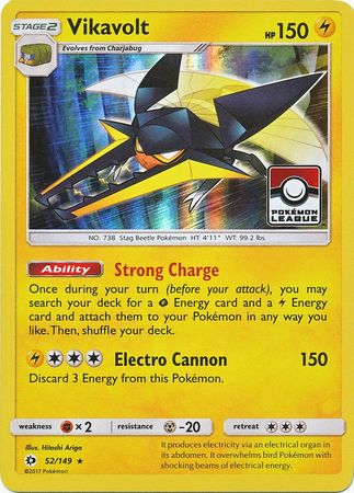 Vikavolt (52/149) (League Promo) [Sun & Moon: Base Set] | Exor Games Dartmouth