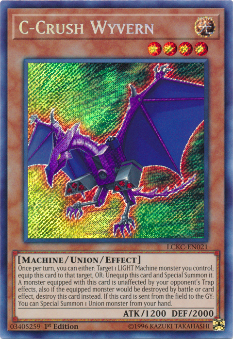 C-Crush Wyvern [LCKC-EN021] Secret Rare | Exor Games Dartmouth