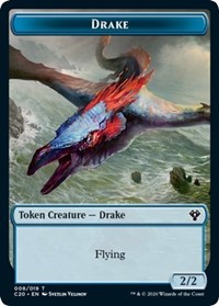 Drake // Insect (018) Double-sided Token [Commander 2020 Tokens] | Exor Games Dartmouth