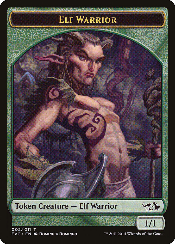 Elf Warrior Token (Elves vs. Goblins) [Duel Decks Anthology Tokens] | Exor Games Dartmouth