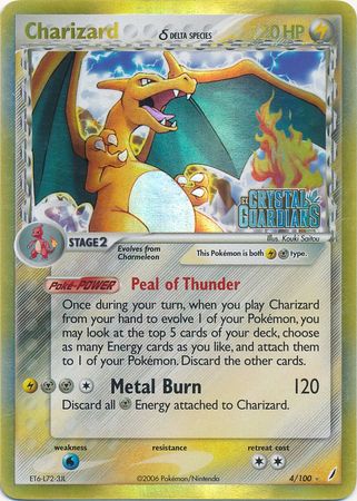 Charizard (4/100) (Delta Species) (Stamped) [EX: Crystal Guardians] | Exor Games Dartmouth