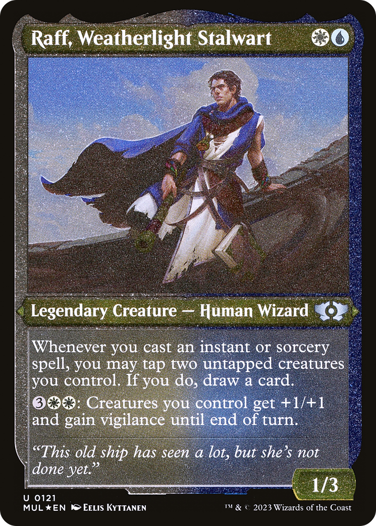 Raff, Weatherlight Stalwart (Foil Etched) [Multiverse Legends] | Exor Games Dartmouth