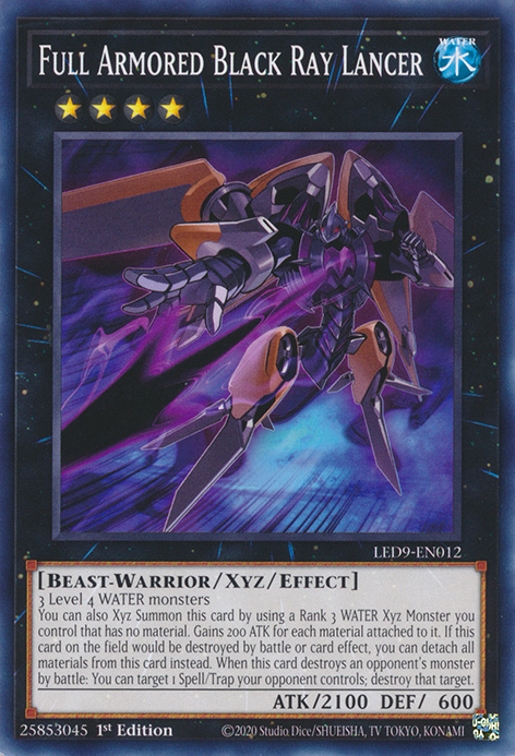 Full Armored Black Ray Lancer [LED9-EN012] Common | Exor Games Dartmouth