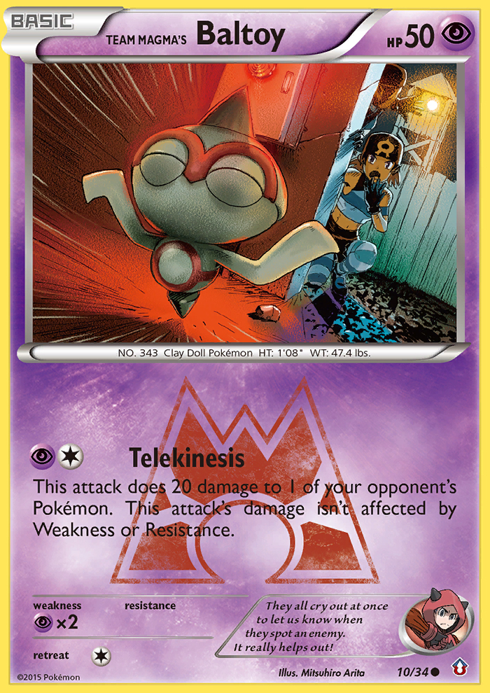 Team Magma's Baltoy (10/34) [XY: Double Crisis] | Exor Games Dartmouth