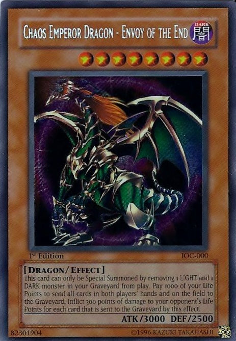 Chaos Emperor Dragon - Envoy of the End [IOC-000] Secret Rare | Exor Games Dartmouth