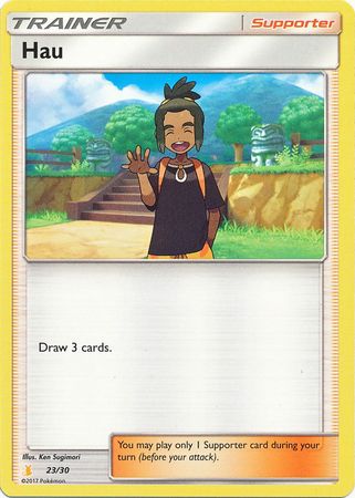 Hau (23/30) [Sun & Moon: Trainer Kit - Alolan Raichu] | Exor Games Dartmouth