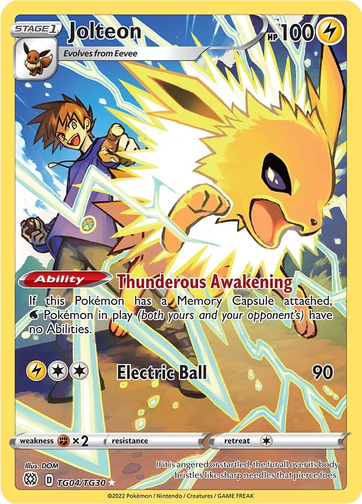 Jolteon (TG04/TG30) [Sword & Shield: Brilliant Stars] | Exor Games Dartmouth