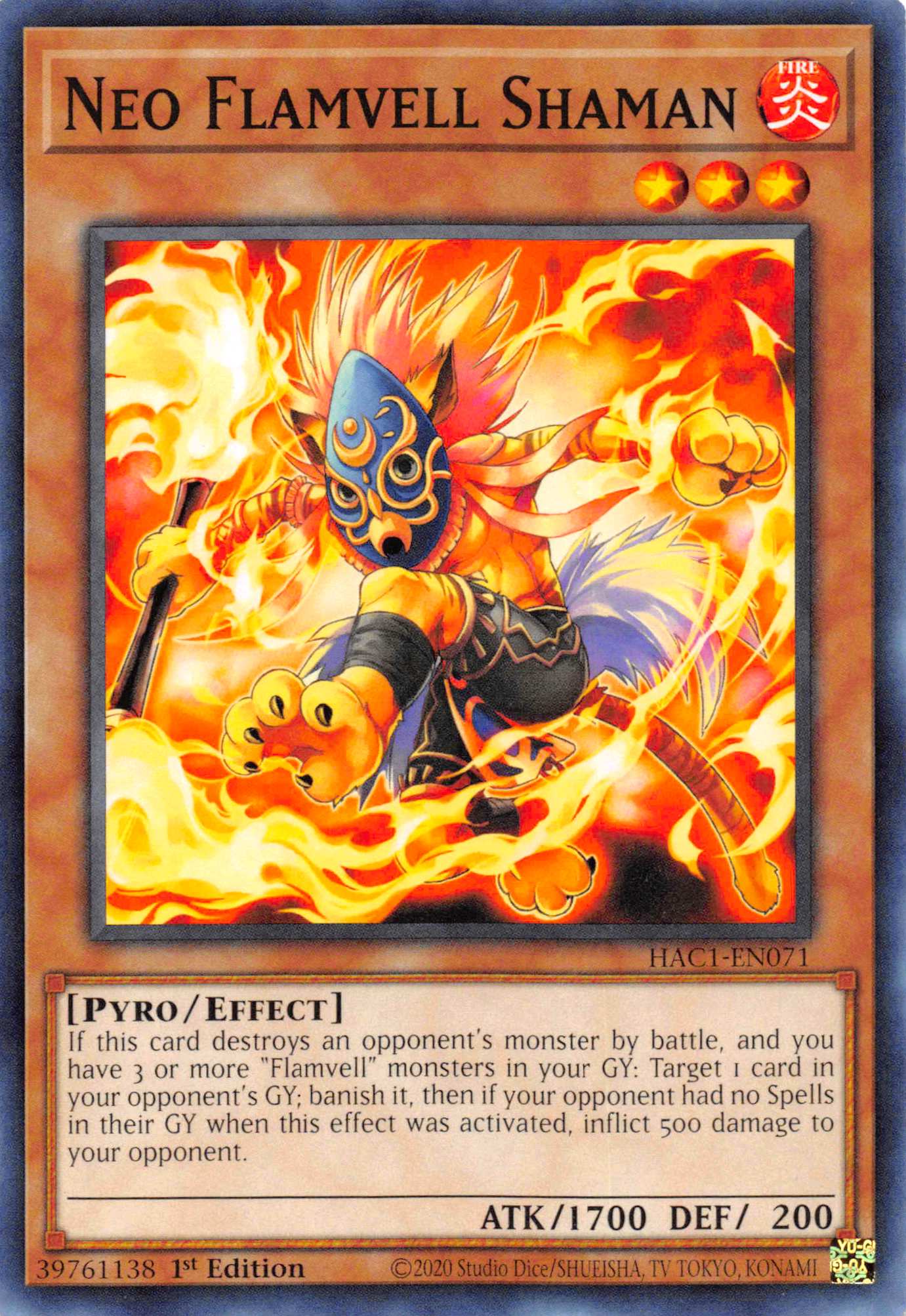 Neo Flamvell Shaman [HAC1-EN071] Common | Exor Games Dartmouth
