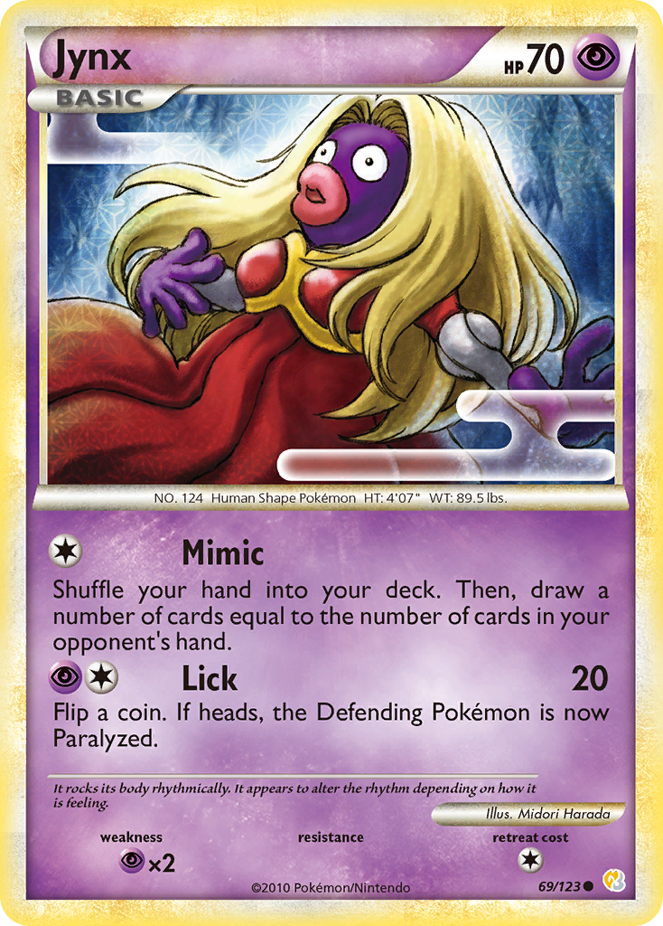 Jynx (69/123) [HeartGold & SoulSilver: Base Set] | Exor Games Dartmouth