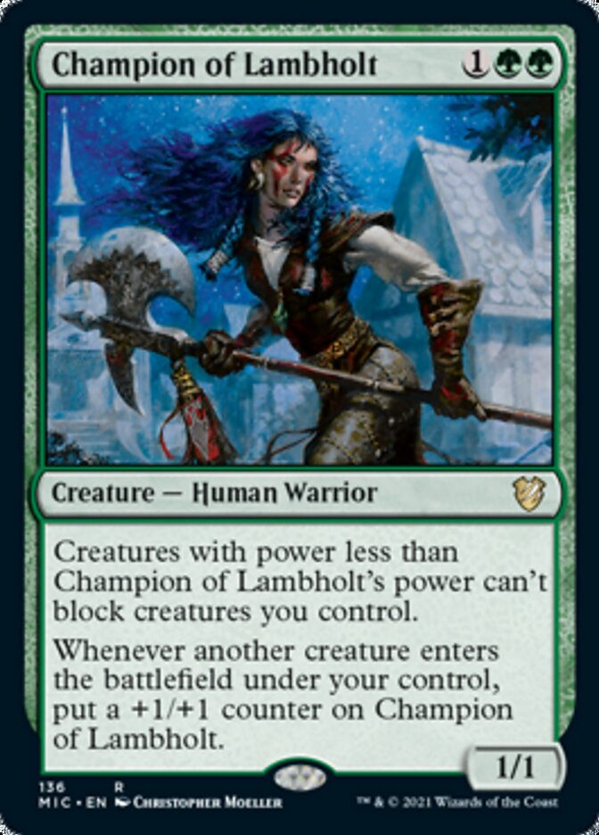 Champion of Lambholt [Innistrad: Midnight Hunt Commander] | Exor Games Dartmouth