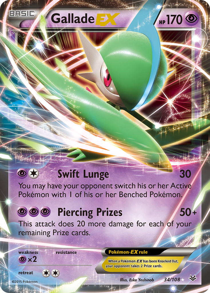 Gallade EX (34/108) [XY: Roaring Skies] | Exor Games Dartmouth